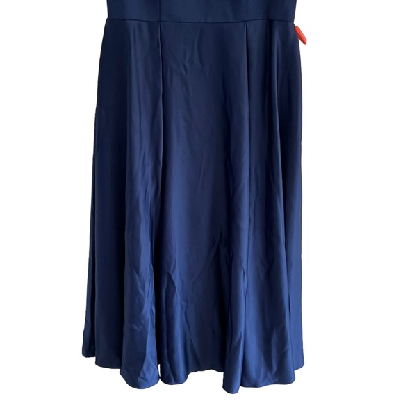 Ieena for Mac Duggal Elegant Hand-Beaded Cap Sleeve A-Line Gown in Navy 25947 16 - Picture 5 of 11